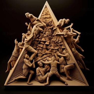 3D модель Бойова піраміда пірамідної люті Шіндзі проти Джіндая (STL)